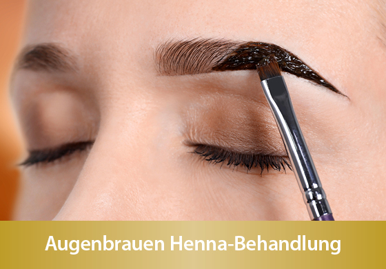 Augenbrauen Henna-Behandlung mit Tattoo-Effekt