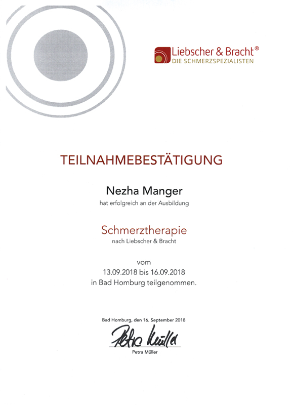 Urkunde Liebscher und Bracht Bonjour Beauté